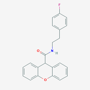 molecular formula C22H18FNO2 B506286 N-[2-(4-fluorophenyl)ethyl]-9H-xanthene-9-carboxamide 