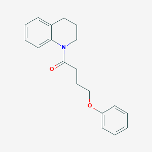 molecular formula C19H21NO2 B506287 4-(3,4-dihydro-1(2H)-quinolinyl)-4-oxobutyl phenyl ether 