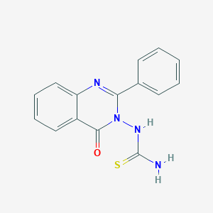 molecular formula C15H12N4OS B506289 (4-Oxo-2-phenylquinazolin-3-yl)thiourea CAS No. 115765-07-6