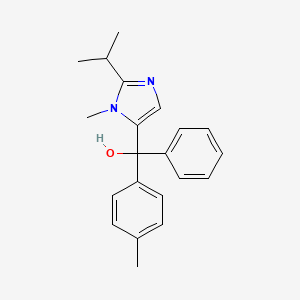 molecular formula C21H24N2O B5062920 (2-isopropyl-1-methyl-1H-imidazol-5-yl)(4-methylphenyl)phenylmethanol 