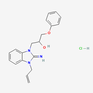 molecular formula C19H22ClN3O2 B5062977 1-(3-allyl-2-imino-2,3-dihydro-1H-benzimidazol-1-yl)-3-phenoxy-2-propanol hydrochloride 