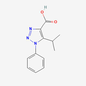 molecular formula C12H13N3O2 B5063024 5-isopropyl-1-phenyl-1H-1,2,3-triazole-4-carboxylic acid 