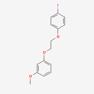molecular formula C15H15IO3 B5063030 1-[2-(4-iodophenoxy)ethoxy]-3-methoxybenzene 