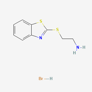 molecular formula C9H11BrN2S2 B5063037 [2-(1,3-benzothiazol-2-ylthio)ethyl]amine hydrobromide 