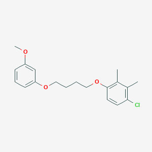 molecular formula C19H23ClO3 B5063054 1-chloro-4-[4-(3-methoxyphenoxy)butoxy]-2,3-dimethylbenzene 