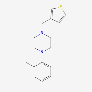 molecular formula C16H20N2S B5063077 1-(2-methylphenyl)-4-(3-thienylmethyl)piperazine 