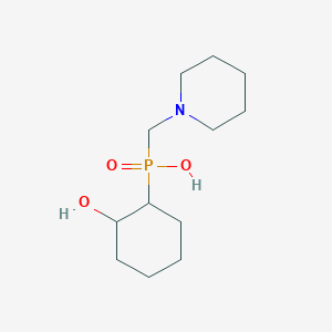 molecular formula C12H24NO3P B5063095 (2-hydroxycyclohexyl)(1-piperidinylmethyl)phosphinic acid 