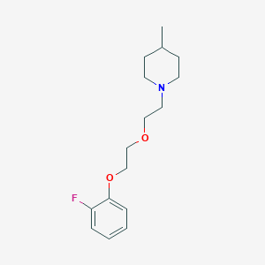 molecular formula C16H24FNO2 B506315 1-{2-[2-(2-Fluorophenoxy)ethoxy]ethyl}-4-methylpiperidine 