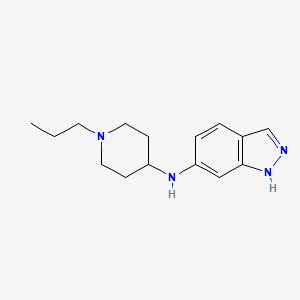 molecular formula C15H22N4 B5063197 N-(1-propyl-4-piperidinyl)-1H-indazol-6-amine 