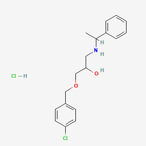 molecular formula C18H23Cl2NO2 B5063209 1-[(4-chlorobenzyl)oxy]-3-[(1-phenylethyl)amino]-2-propanol hydrochloride 
