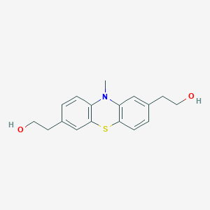 molecular formula C17H19NO2S B506323 10-Methyl-10H-phenothiazine-2,7-bisethanol 