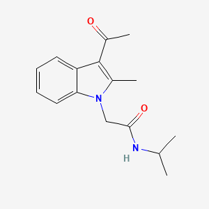 2-(3-acetyl-2-methyl-1H-indol-1-yl)-N-isopropylacetamide