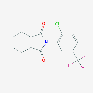 molecular formula C15H13ClF3NO2 B506324 2-[2-chloro-5-(trifluoromethyl)phenyl]hexahydro-1H-isoindole-1,3(2H)-dione 