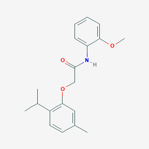molecular formula C19H23NO3 B506327 2-(2-isopropyl-5-methylphenoxy)-N-(2-methoxyphenyl)acetamide 