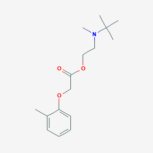 molecular formula C16H25NO3 B5063276 2-[tert-butyl(methyl)amino]ethyl (2-methylphenoxy)acetate 