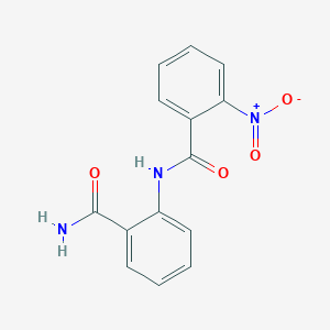 molecular formula C14H11N3O4 B506329 2-[(2-Nitrobenzoyl)amino]benzamide 