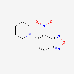 molecular formula C11H12N4O3 B5063293 4-nitro-5-(1-piperidinyl)-2,1,3-benzoxadiazole CAS No. 18378-23-9