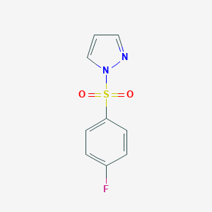 molecular formula C9H7FN2O2S B506330 1-[(4-fluorophenyl)sulfonyl]-1H-pyrazole 