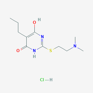 molecular formula C11H20ClN3O2S B5063358 2-{[2-(dimethylamino)ethyl]thio}-6-hydroxy-5-propyl-4(3H)-pyrimidinone hydrochloride 