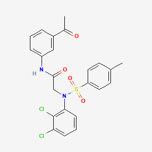 molecular formula C23H20Cl2N2O4S B5063368 N~1~-(3-acetylphenyl)-N~2~-(2,3-dichlorophenyl)-N~2~-[(4-methylphenyl)sulfonyl]glycinamide 