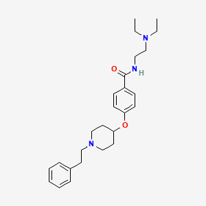 N-[2-(diethylamino)ethyl]-4-{[1-(2-phenylethyl)-4-piperidinyl]oxy}benzamide