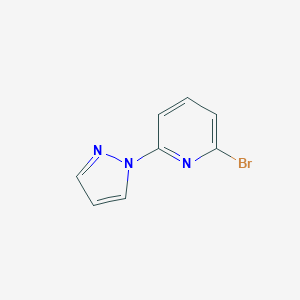 molecular formula C8H6BrN3 B050634 2-溴-6-(1H-吡唑-1-基)吡啶 CAS No. 123640-41-5