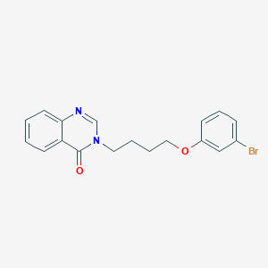 molecular formula C18H17BrN2O2 B5063417 3-[4-(3-bromophenoxy)butyl]-4(3H)-quinazolinone 