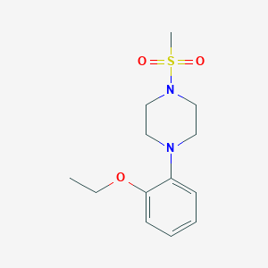 molecular formula C13H20N2O3S B506343 1-(2-Ethoxyphenyl)-4-(methylsulfonyl)piperazine 