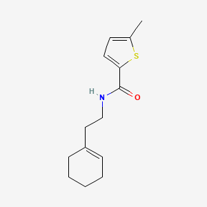 molecular formula C14H19NOS B5063439 N-[2-(1-cyclohexen-1-yl)ethyl]-5-methyl-2-thiophenecarboxamide 