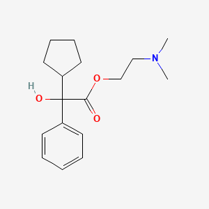 molecular formula C17H25NO3 B5063447 2-(dimethylamino)ethyl cyclopentyl(hydroxy)phenylacetate 