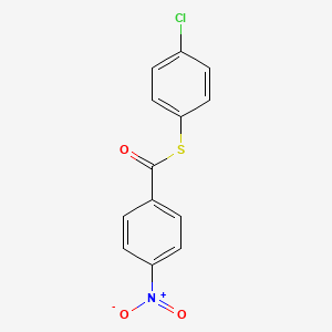 molecular formula C13H8ClNO3S B5063453 S-(4-chlorophenyl) 4-nitrobenzenecarbothioate CAS No. 6631-86-3