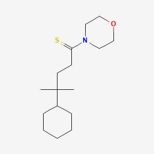 4-(4-cyclohexyl-4-methylpentanethioyl)morpholine