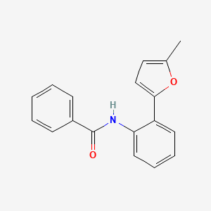 molecular formula C18H15NO2 B5063487 N-[2-(5-methyl-2-furyl)phenyl]benzamide 