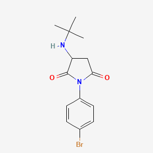 1-(4-bromophenyl)-3-(tert-butylamino)-2,5-pyrrolidinedione
