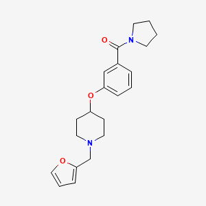 1-(2-furylmethyl)-4-[3-(1-pyrrolidinylcarbonyl)phenoxy]piperidine