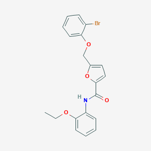 molecular formula C20H18BrNO4 B506353 5-[(2-bromophenoxy)methyl]-N-(2-ethoxyphenyl)-2-furamide 