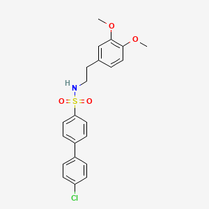 molecular formula C22H22ClNO4S B5063556 4'-chloro-N-[2-(3,4-dimethoxyphenyl)ethyl]-4-biphenylsulfonamide 