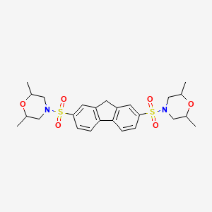 4,4'-(9H-fluorene-2,7-diyldisulfonyl)bis(2,6-dimethylmorpholine)