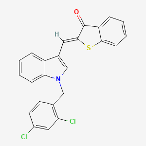2-{[1-(2,4-dichlorobenzyl)-1H-indol-3-yl]methylene}-1-benzothiophen-3(2H)-one