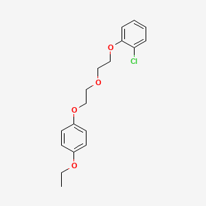 molecular formula C18H21ClO4 B5063647 1-chloro-2-{2-[2-(4-ethoxyphenoxy)ethoxy]ethoxy}benzene 