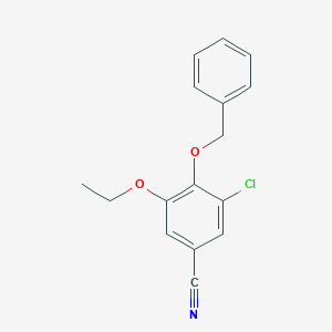 molecular formula C16H14ClNO2 B506368 4-(Benzyloxy)-3-chloro-5-ethoxybenzonitrile CAS No. 444998-82-7