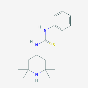 molecular formula C16H25N3S B506370 1-Phenyl-3-(2,2,6,6-tetramethylpiperidin-4-yl)thiourea 