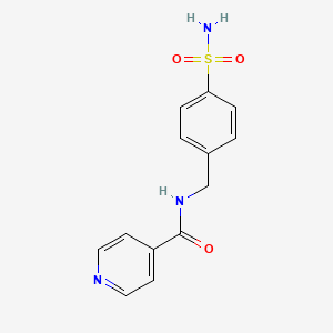 molecular formula C13H13N3O3S B5063706 N-[4-(aminosulfonyl)benzyl]isonicotinamide 