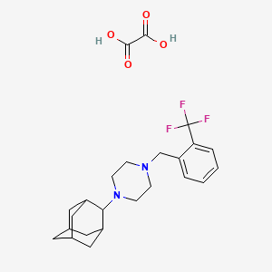 1-(2-adamantyl)-4-[2-(trifluoromethyl)benzyl]piperazine oxalate