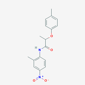 molecular formula C17H18N2O4 B506374 N-(2-methyl-4-nitrophenyl)-2-(4-methylphenoxy)propanamide 