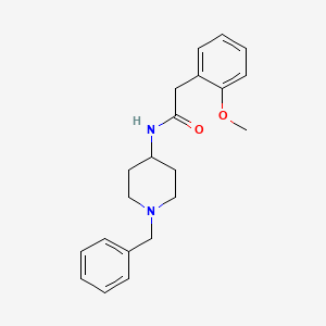 N-(1-benzyl-4-piperidinyl)-2-(2-methoxyphenyl)acetamide