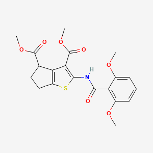 dimethyl 2-[(2,6-dimethoxybenzoyl)amino]-5,6-dihydro-4H-cyclopenta[b]thiophene-3,4-dicarboxylate