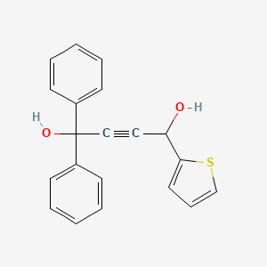 molecular formula C20H16O2S B5063783 1,1-diphenyl-4-(2-thienyl)-2-butyne-1,4-diol 