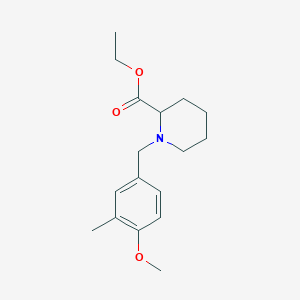 molecular formula C17H25NO3 B5063829 ethyl 1-(4-methoxy-3-methylbenzyl)-2-piperidinecarboxylate 