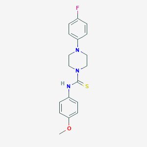 molecular formula C18H20FN3OS B506383 4-(4-fluorophenyl)-N-(4-methoxyphenyl)piperazine-1-carbothioamide CAS No. 405067-54-1